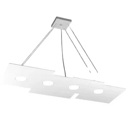 Lampadari Moderni-Top Light Lampadario per soggiorno bianco 4 luci