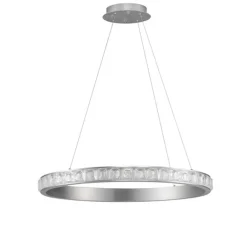 Lampadari Moderni-Selezionato da Mazzolaluce Lampadario per soggiorno contemporaneo led 3000k cristalli 100cm
