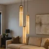 Lampadari Moderni-Selezionato da Mazzolaluce Lampadario per soggiorno moderno vetri ambra led 9w 3000k