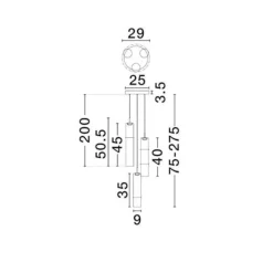 Lampadari Moderni-Selezionato da Mazzolaluce Lampadario per soggiorno moderno vetri ambra led 9w 3000k