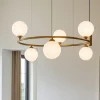 Lampadari Moderni-Maytoni Lampadario per soggiorno moderno ring oro