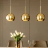 Lampadari Moderni-Top Light Lampadario per soggiorno moderno sfere vetri oro