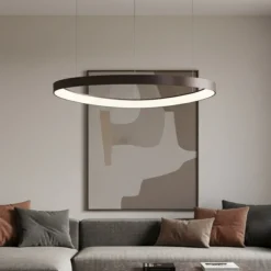 Lampadari Moderni-Selezionato da Mazzolaluce Lampadario per soggiorno moderno marrone led 48w 3000k dimmerabile