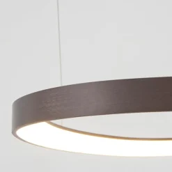 Lampadari Moderni-Selezionato da Mazzolaluce Lampadario per soggiorno moderno marrone led 48w 3000k dimmerabile