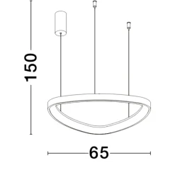 Lampadari Moderni-Selezionato da Mazzolaluce Lampadario per soggiorno moderno marrone led 48w 3000k dimmerabile