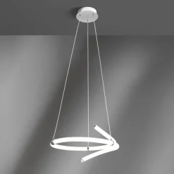 Lampadari Moderni-Vivida International Lampadario per soggiorno moderno cromo led 3000k dimmerabile vivida lightline