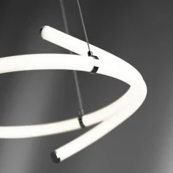 Lampadari Moderni-Vivida International Lampadario per soggiorno moderno cromo led 3000k dimmerabile vivida lightline