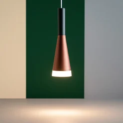 Lampadari Moderni-Perenz Illuminazione Lampadario per soggiorno moderno led 3000k oro rosa nero perenz cono