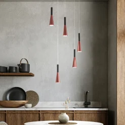 Lampadari Moderni-Perenz Illuminazione Lampadario per soggiorno moderno led 3000k oro rosa nero perenz cono