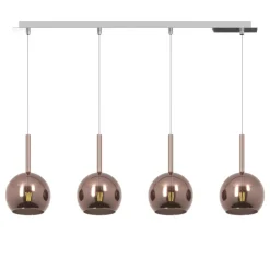 Lampadari Moderni-Top Light Lampadario per soggiorno moderno vetro rame