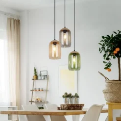 Lampadari Moderni-Selezionato da Mazzolaluce Lampadario per soggiorno moderno vetri multicolor