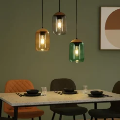 Lampadari Moderni-Selezionato da Mazzolaluce Lampadario per soggiorno moderno vetri multicolor