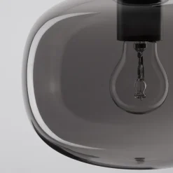 Lampadari Moderni-Selezionato da Mazzolaluce Lampadario per soggiorno moderno grappolo 3 luci vetro grigio