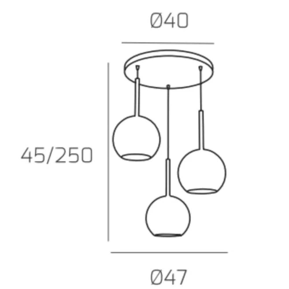 Lampadari Moderni-Top Light Lampadario per soggiorno moderno vetro ambra