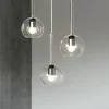 Lampadari Moderni-Top Light Lampadario per soggiorno moderno vetri trasparenti