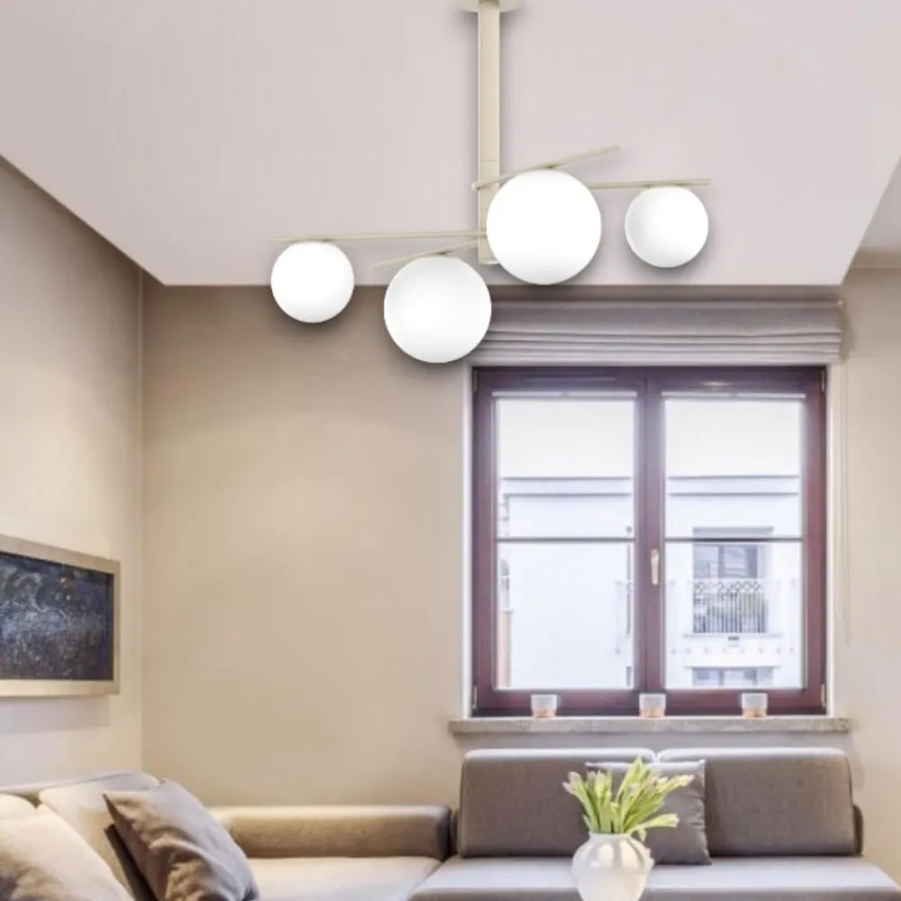 Lampadari Moderni-Top Light Lampadario per soggiorno sabbia boomerang