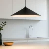 Lampadari Cucina-Selezionato da Mazzolaluce Lampadario per tavolo cucina design minimal nero led 3000k