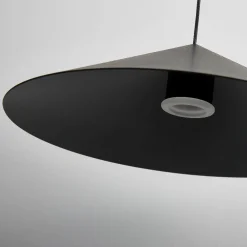 Lampadari Cucina-Selezionato da Mazzolaluce Lampadario per tavolo cucina cono nero led dimmerabile