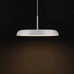 Lampadari Cucina-Selezionato da Mazzolaluce Lampadario per tavolo cucina disco bianco led 40w dimmerabile 3000k
