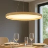 Lampadari Cucina-Top Light Lampadario per tavolo cucina moderna rotondo sabbia led 25w cct plana