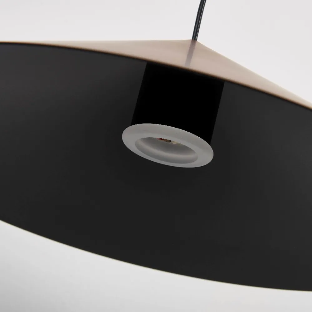 Lampadari Cucina-Selezionato da Mazzolaluce Lampadario per tavolo da cucina cono rame led dimemrabile