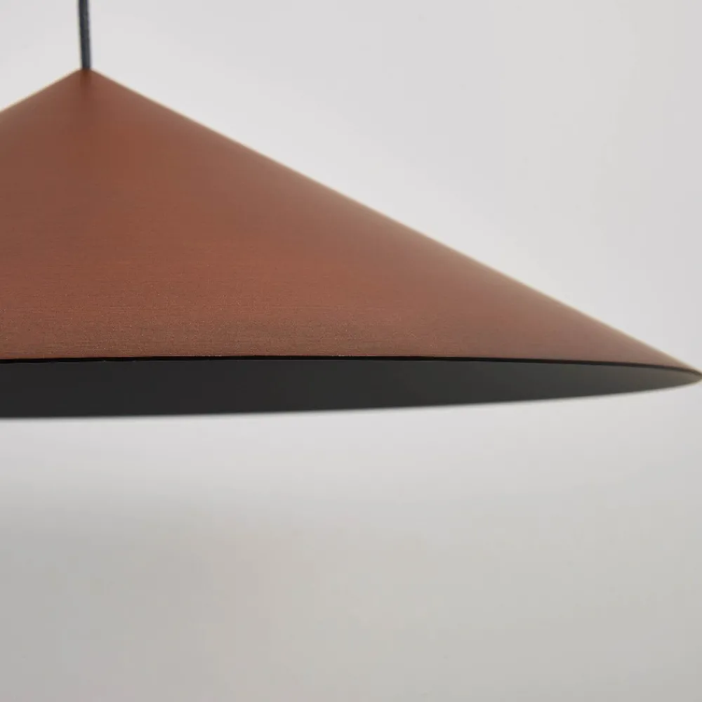 Lampadari Cucina-Selezionato da Mazzolaluce Lampadario per tavolo da cucina cono rame led dimemrabile