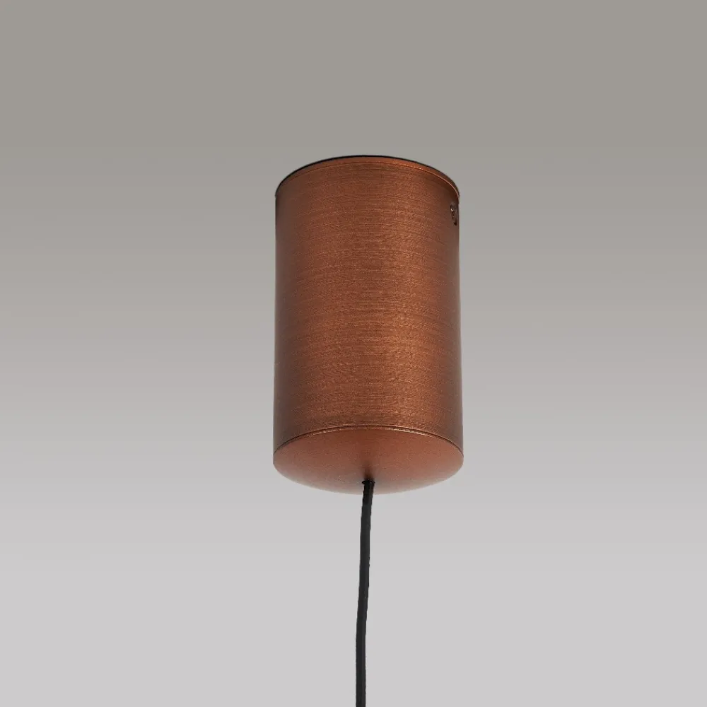 Lampadari Cucina-Selezionato da Mazzolaluce Lampadario per tavolo da cucina cono rame led dimemrabile