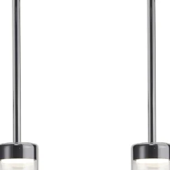 Lampadari Cucina-Selezionato da Mazzolaluce Lampadario per tavolo da cucina nero vetri trasparenti