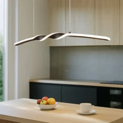 Lampadari Cucina-Selezionato da Mazzolaluce Lampadario per tavolo da cucina nero led 18w 3000k