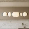 Lampadari Cucina-Selezionato da Mazzolaluce Lampadario per tavolo da cucina moderna vetro porcellana led 3000k