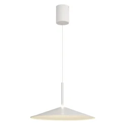 Lampadari Cucina-Selezionato da Mazzolaluce Lampadario per tavolo da cucina disco bianco led 16w 3000k moderno