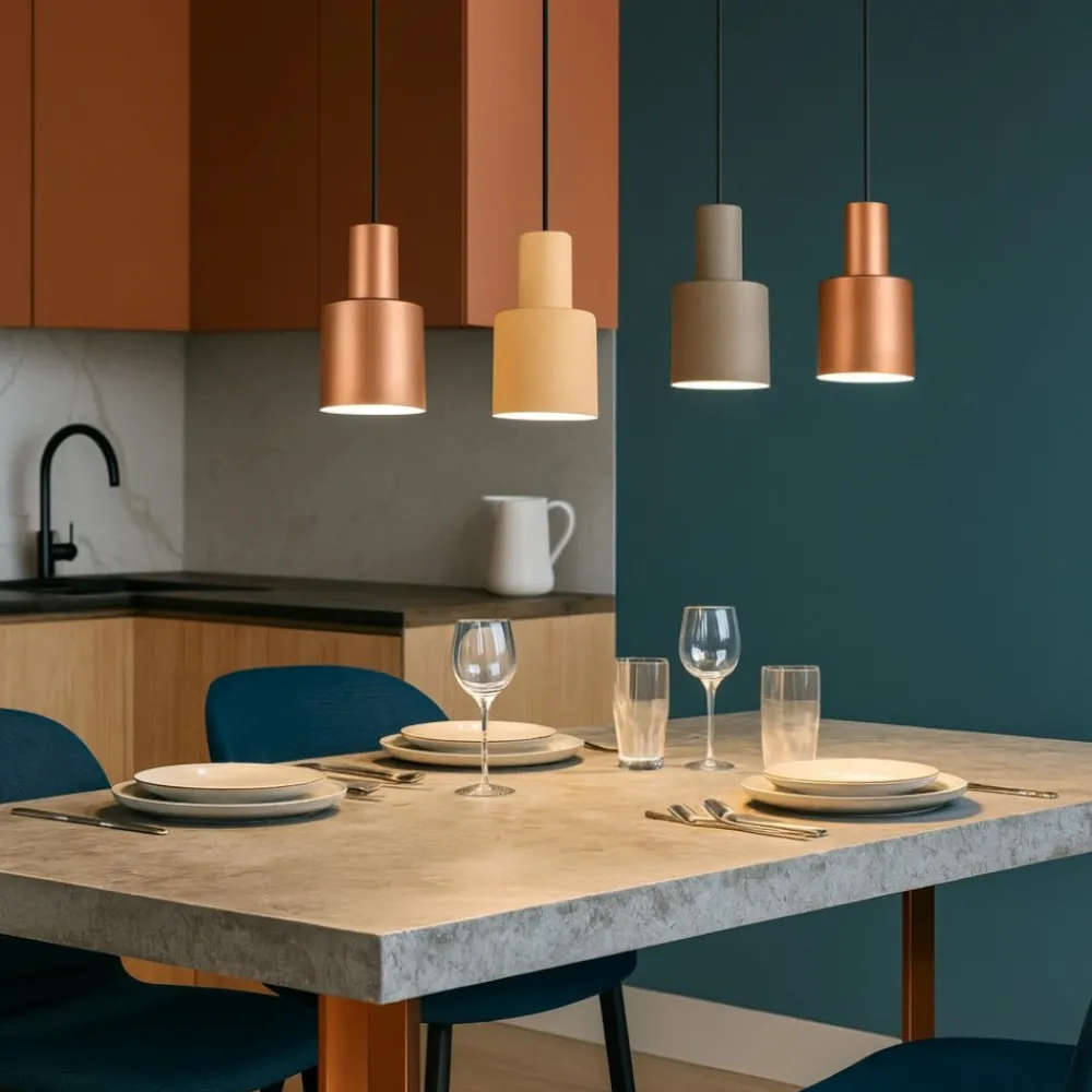 Lampadari Cucina-Selezionato da Mazzolaluce Lampadario per tavolo da cucina multicolor