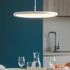 Lampadari Cucina-Selezionato da Mazzolaluce Lampadario per tavolo da pranzo tondo bianco led 3000k dimmerabile