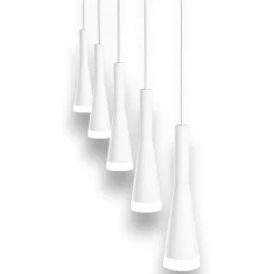 Lampadari Moderni-Perenz Illuminazione Lampadario per tavolo da pranzo perenz cone bianco led 3000k