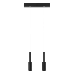 Lampadari Moderni-Selezionato da Mazzolaluce Lampadario per tavolo da pranzo doppia luce nero led 3000k
