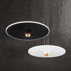 Lampadari Moderni-Perenz Illuminazione Lampadario per tavolo da pranzo led biemissione 3000k stream perenz bianco