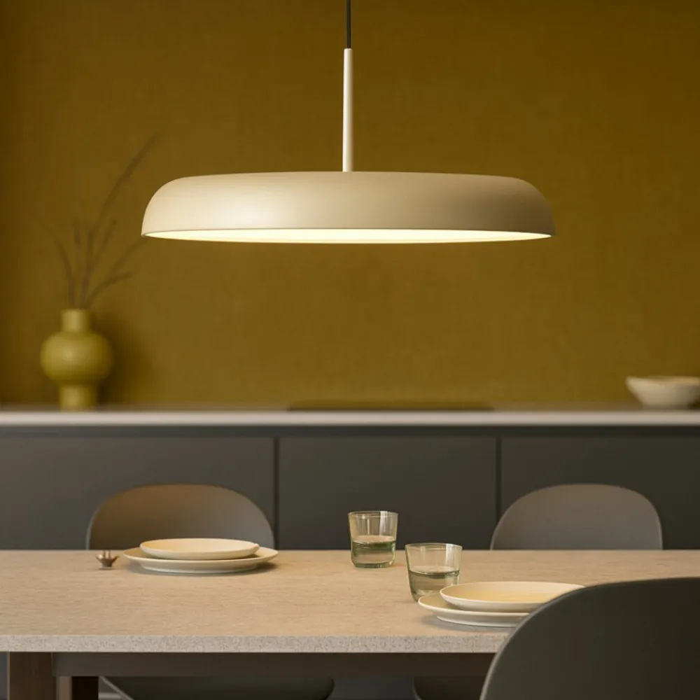 Lampadari Moderni-Selezionato da Mazzolaluce Lampadario per tavolo da pranzo led cct oro champagne