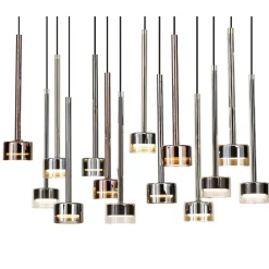 Lampadari Moderni-Selezionato da Mazzolaluce Lampadario per tavolo da soggiorno pendenti in vetro multicolor