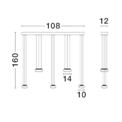 Lampadari Cucina-Selezionato da Mazzolaluce Lampadario per tavolo sala da pranzo cucina moderna led 40w 3000k