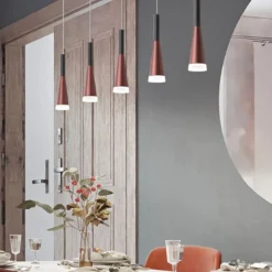 Lampadari Moderni-Perenz Illuminazione Lampadario per tavolo soggiorno oro rosa cone perenz led 3000k