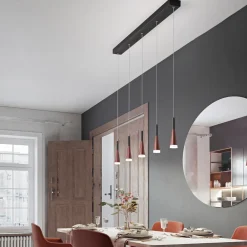 Lampadari Moderni-Perenz Illuminazione Lampadario per tavolo soggiorno oro rosa cone perenz led 3000k