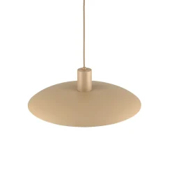 Lampadari Cucina-Selezionato da Mazzolaluce Lampadario piatto a sospensione 41 cm di metallo sabbia per cucina