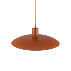 Lampadari Cucina-Selezionato da Mazzolaluce Lampadario piatto 41 cm a sospensione rosso mattone per cucina