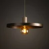 Lampadari Cucina-Selezionato da Mazzolaluce Lampadario piatto 40 cm sabbia marrone per tavolo da pranzo