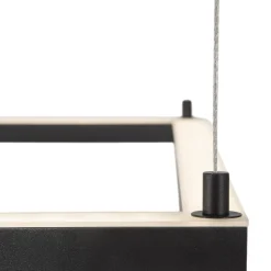 Lampadari Moderni-Selezionato da Mazzolaluce Lampadario quadrato 100cm nero moderno led 50w 3000k dimmerabile