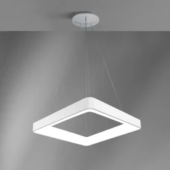 Lampadari Moderni-Vivida International Lampadario quadrato moderno bianco led 50w 3000k 4000k vivida inner