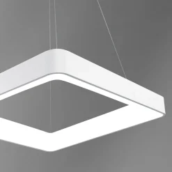 Lampadari Moderni-Vivida International Lampadario quadrato moderno bianco led 50w 3000k 4000k vivida inner
