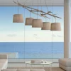 Lampadari Moderni-Selezionato da Mazzolaluce Lampadario rami di legno per soggiorno