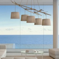 Lampadari Moderni-Selezionato da Mazzolaluce Lampadario rami di legno per soggiorno