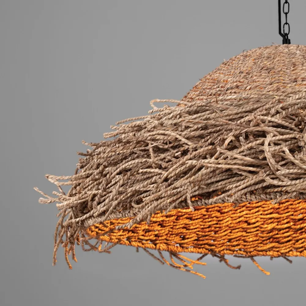 Lampadari Moderni-Selezionato da Mazzolaluce Lampadario rattan alga marina intrecciata